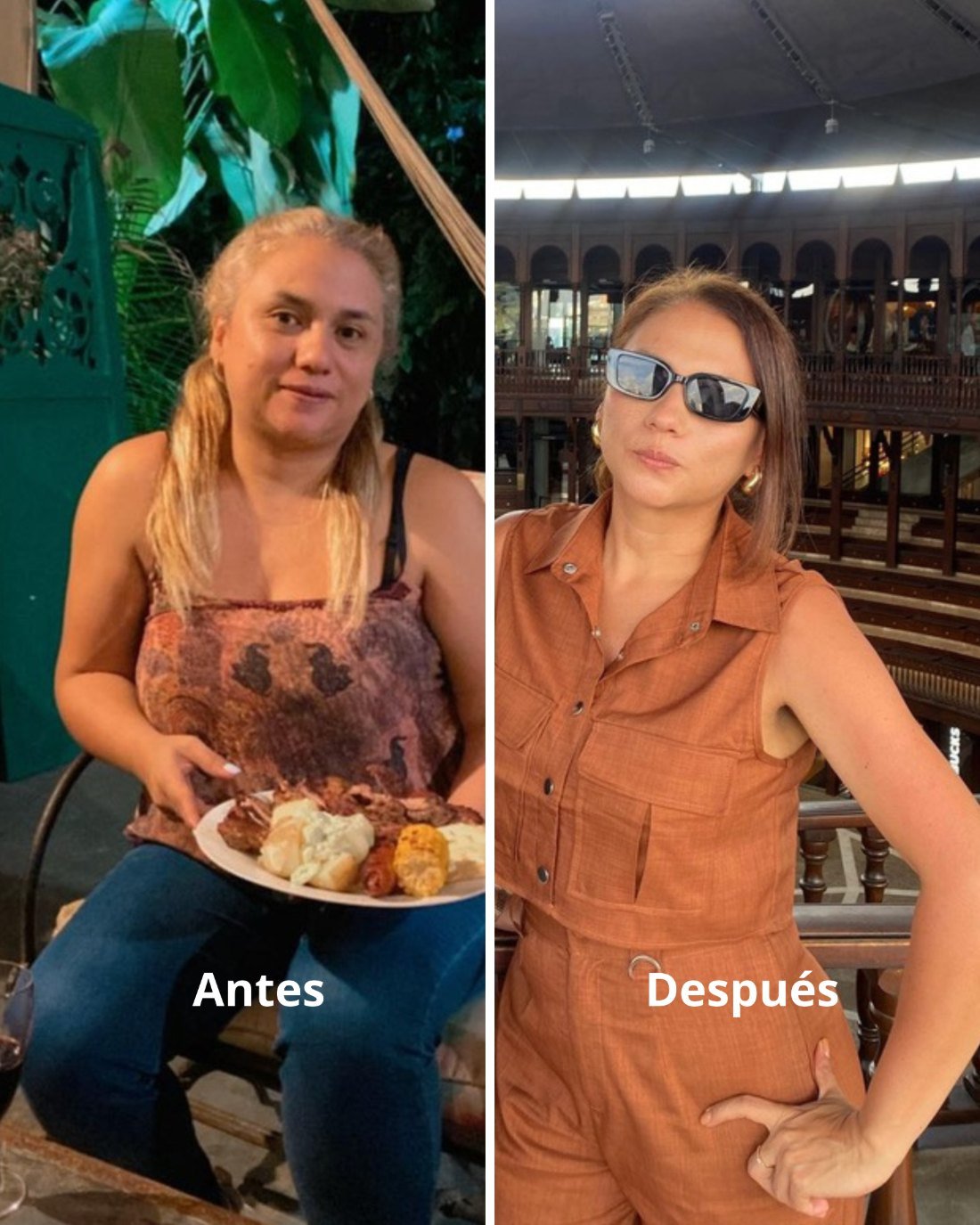Antes y después · Astrid Celis