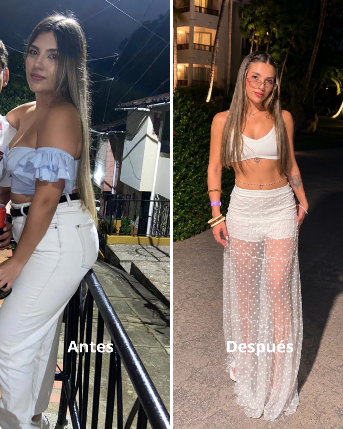 Antes y después · Daniela Mejía